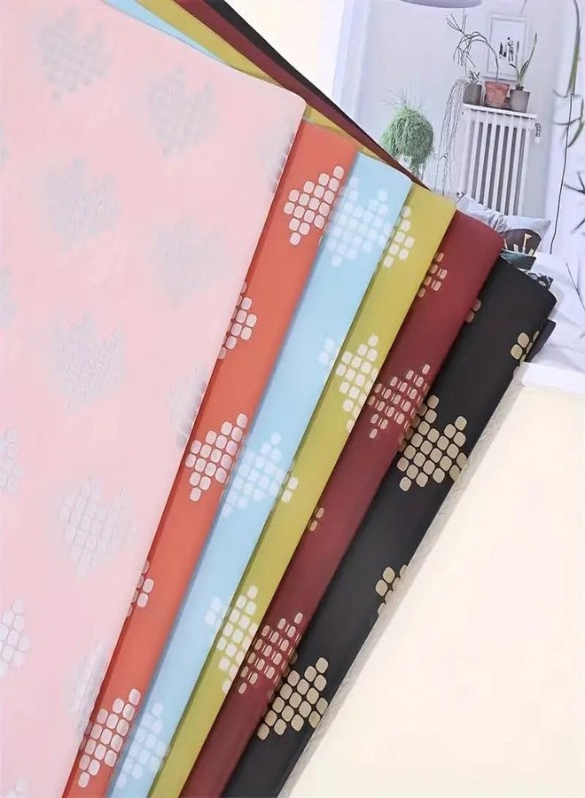 OASIS Bouquet Wrapping Sheets - Waterproof Cellophane Sheets for Flower Arrangements,Gift Hampers & DIY Crafts - 20 Sheets, 58 × 58 cm,Red Pixel Heart - Image 5